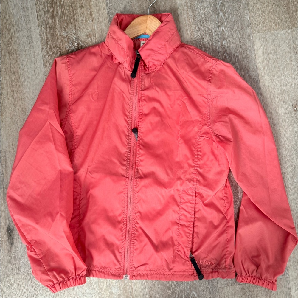 L.L. Bean Coral Varsity Jacket